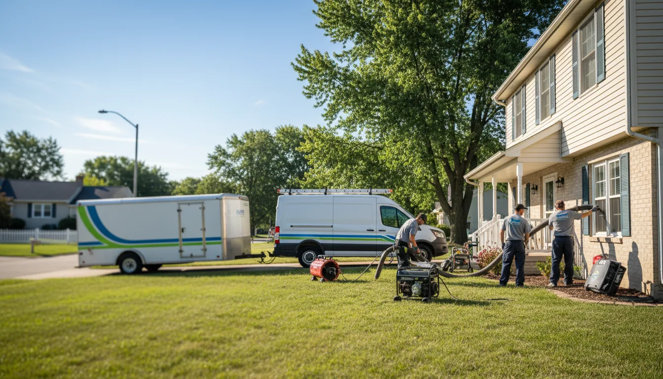 Flooded Basement Restoration And Cleanup With Repair in Farmer, OH near me